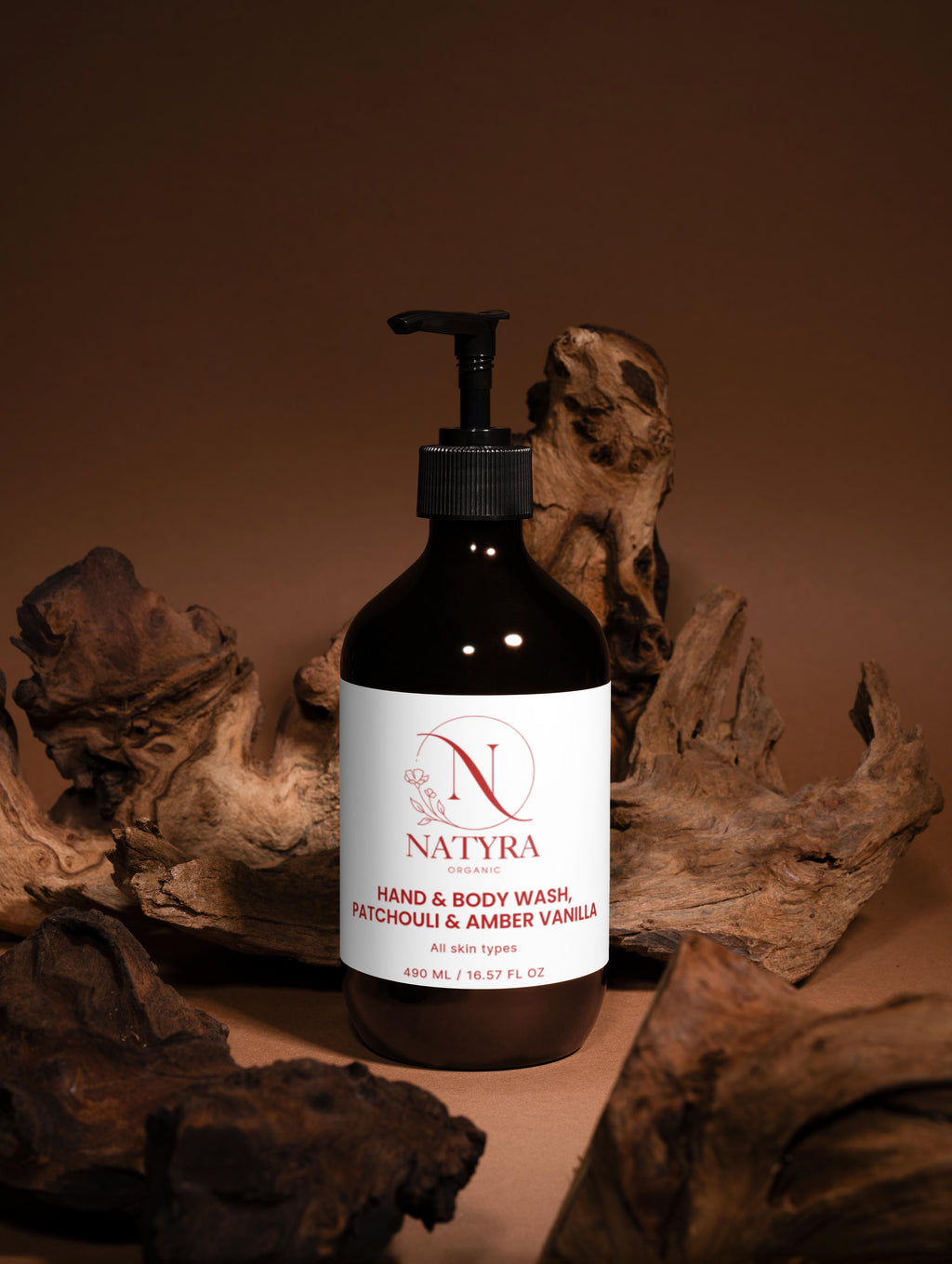 Hand & Body Wash, Patchouli & Amber Vanilla
